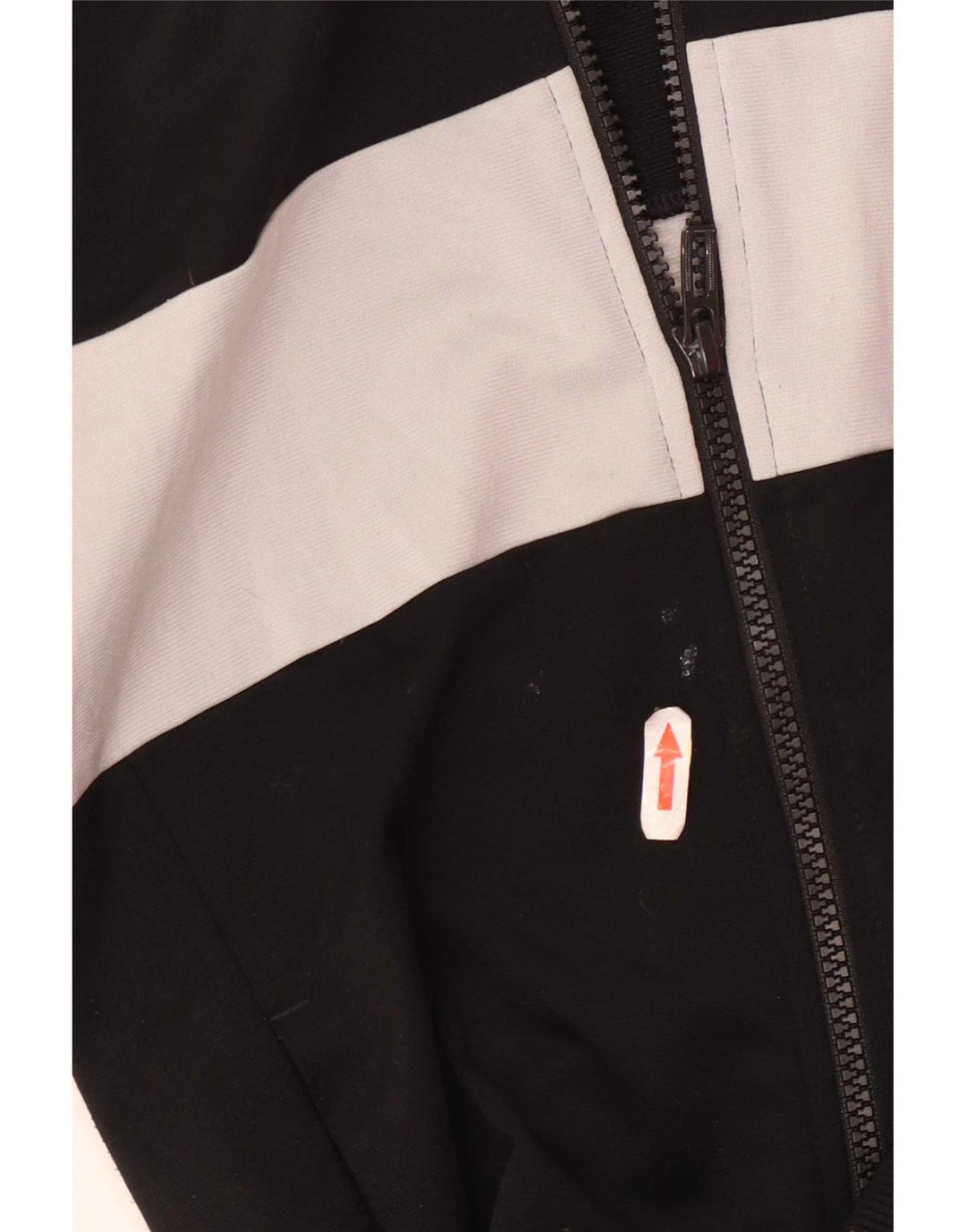 Adidas Boys Tracksuit Top Jacket 9-10 Years Black Colourblock Polyester