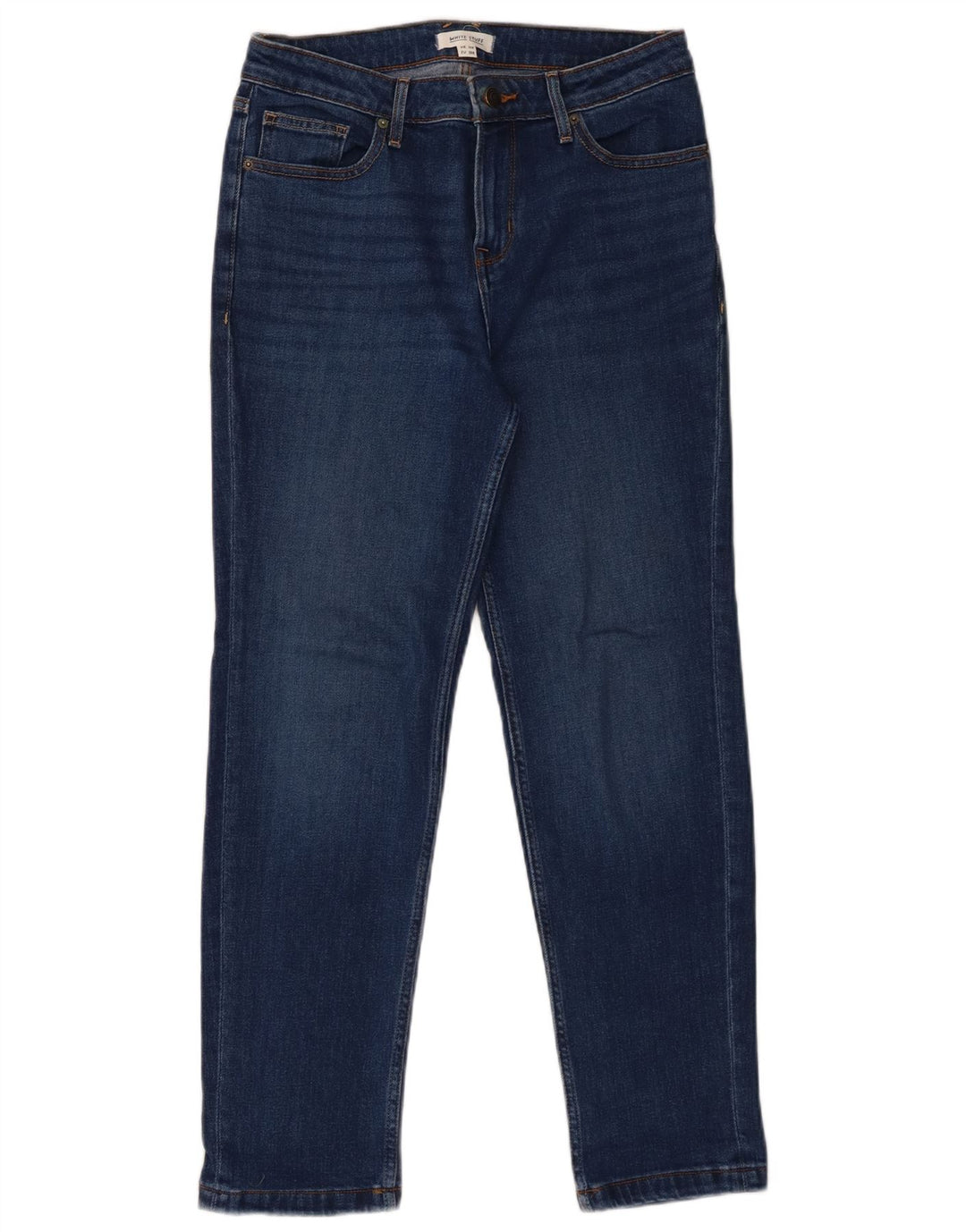 WHITE STUFF Womens High Rise Slim Jeans UK 10 Small W30 L28 Blue