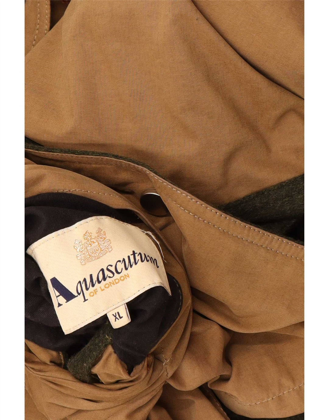 Aquascutum Mens Reversible Overcoat UK 42 XL Green