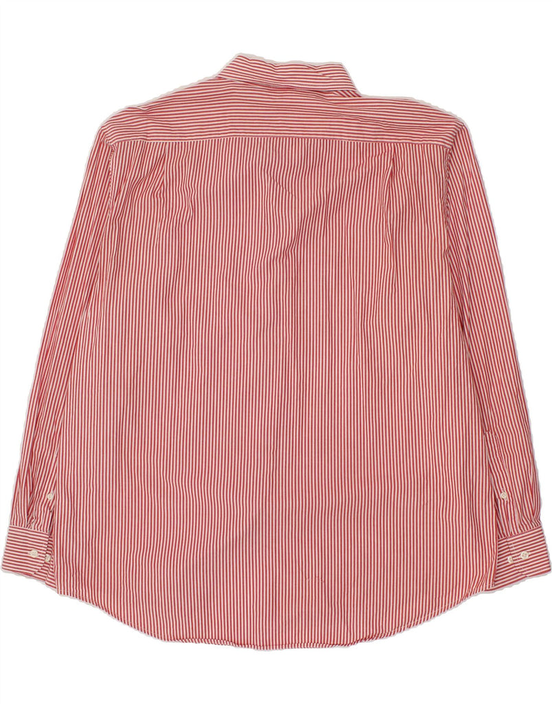 IZOD Mens Shirt XL Red Striped Cotton Vintage Izod and Second-Hand Izod from Messina Hembry 