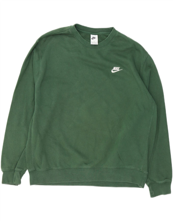 Nike Mens Sweatshirt Jumper XL Green Cotton