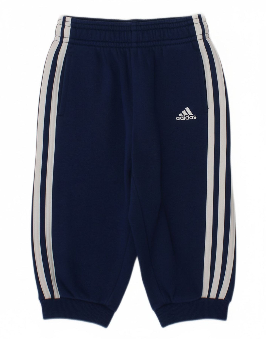 ADIDAS Baby Boys Joggers Tracksuit Trousers 9-12 Months  Navy Blue Cotton