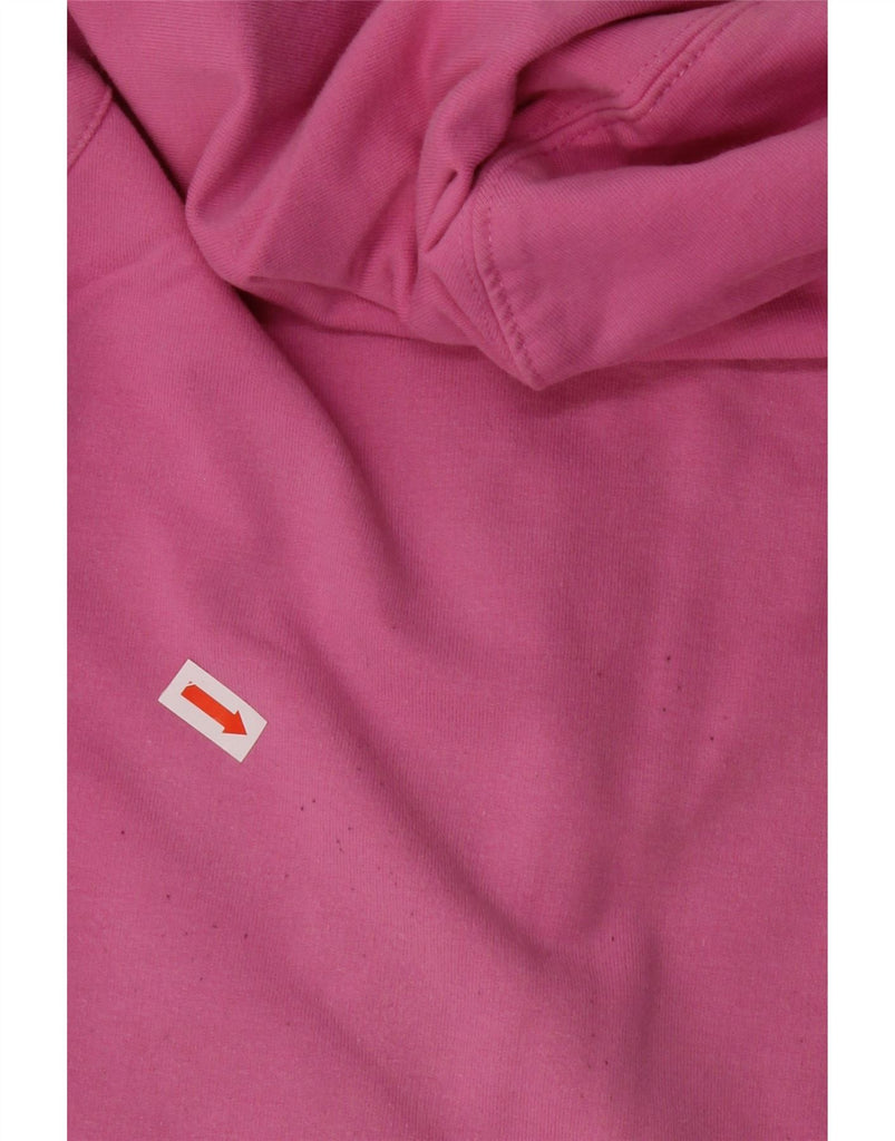 PUMA Womens Graphic Zip Hoodie Sweater UK 12 Medium  Pink Colourblock Vintage Puma and Second-Hand Puma from Messina Hembry 