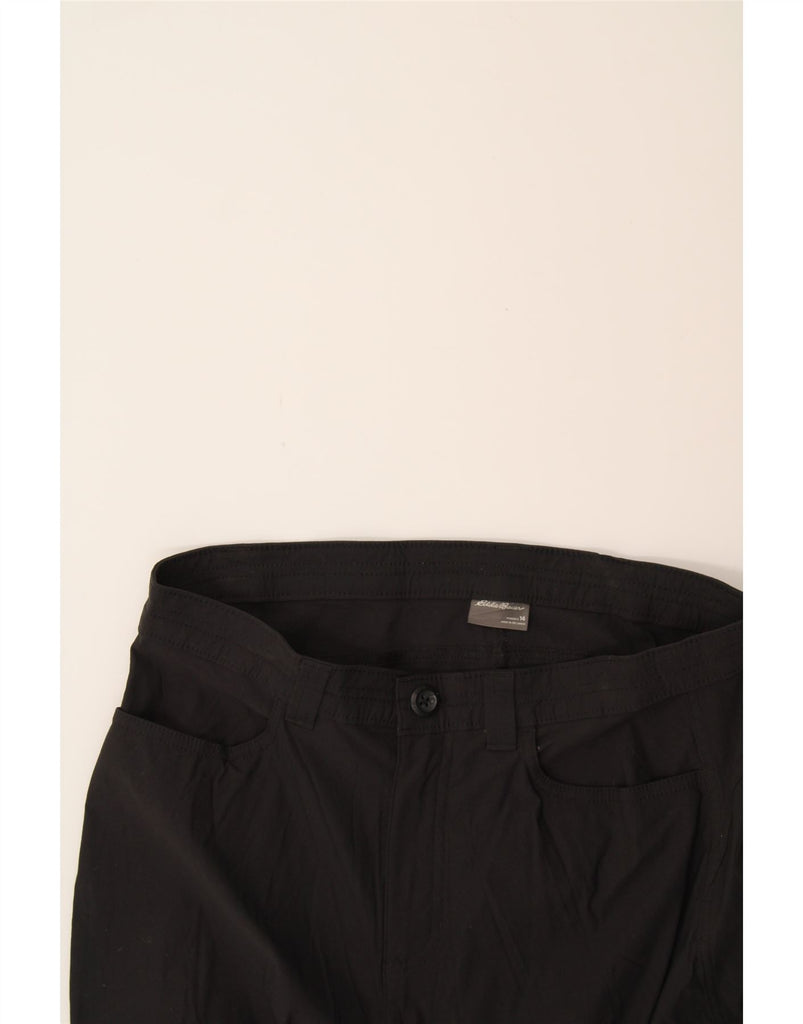 EDDIE BAUER Womens Straight Capri Trousers US 14 XL W34 L20 Black Nylon Vintage Eddie Bauer and Second-Hand Eddie Bauer from Messina Hembry 