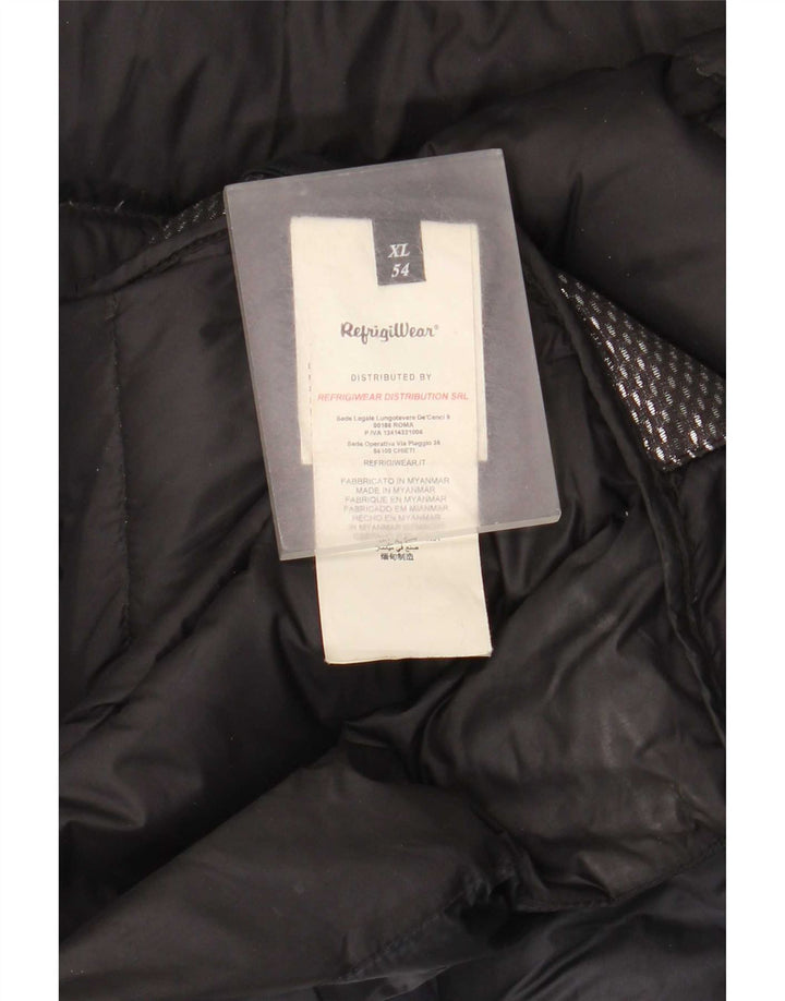 Refrigiwear Mens Padded Jacket IT 54 XL Navy Blue Polyamide