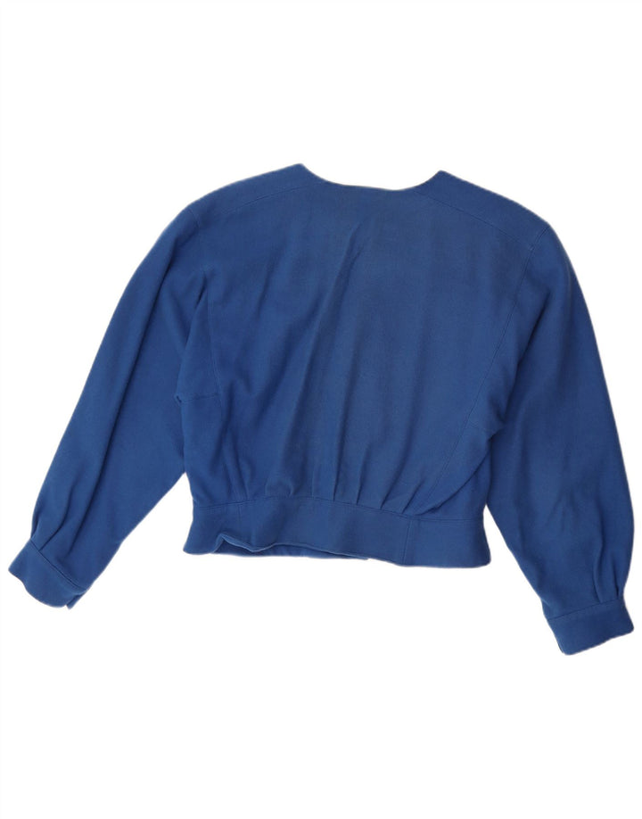 Krizia Womens Bolero Jacket UK 14 Medium Blue