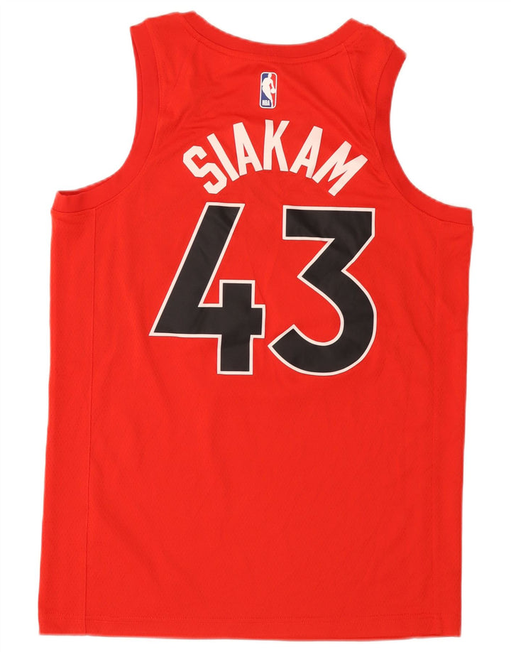 Nike Mens Toronto Raptors Graphic Vest Top Medium Red Colourblock Polyester