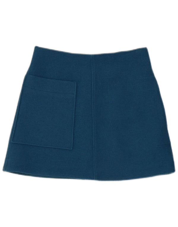 Cos Womens Mini Skirt EU 34 XS W30 Blue Wool
