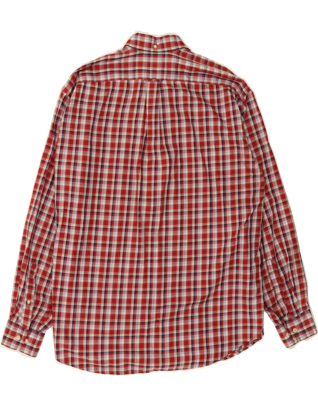 FACONNABLE Mens Shirt Large Red Check Cotton Vintage Faconnable and Second-Hand Faconnable from Messina Hembry 