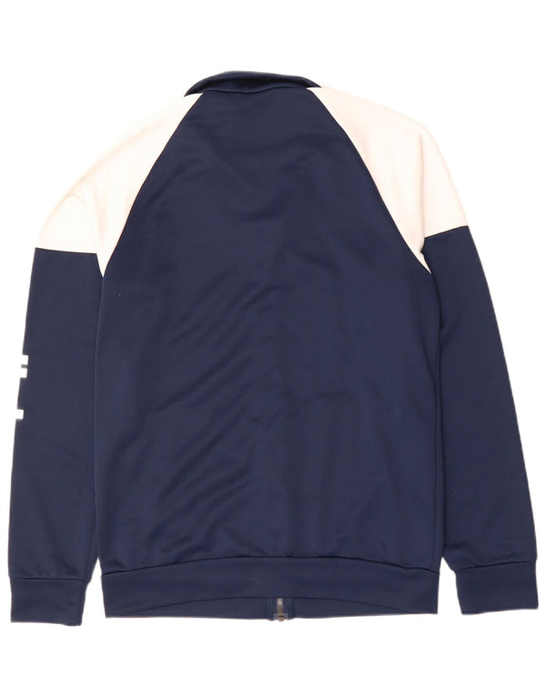 Adidas Mens Tracksuit Top Jacket UK 38/40 Medium Navy Blue Colourblock