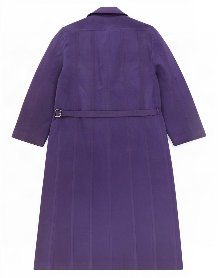 Cojana Womens Faux Suede Overcoat UK 12 Medium Purple Polyester
