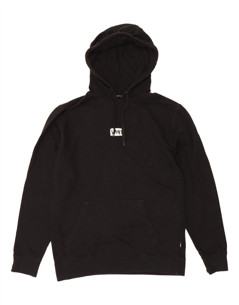 VANS Mens Graphic Hoodie Jumper Medium Black Cotton Vintage Vans and Second-Hand Vans from Messina Hembry 