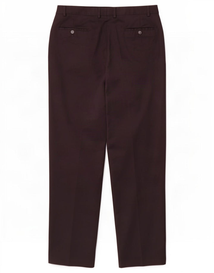 Marks & Spencer Mens Pegged Suit Trousers W40 L33 Black Wool