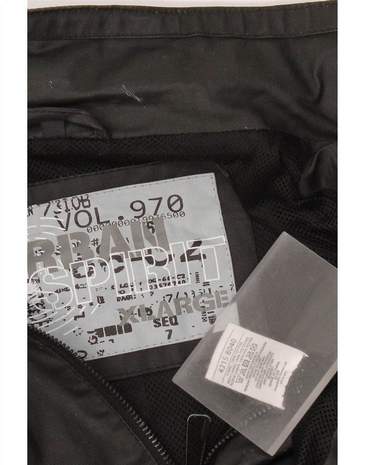 Vintage Mens Military Jacket UK 42 XL Black Cotton