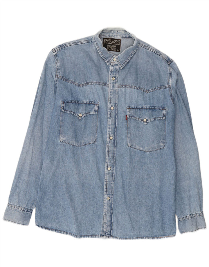 Levi's Mens Denim Shirt XL Blue