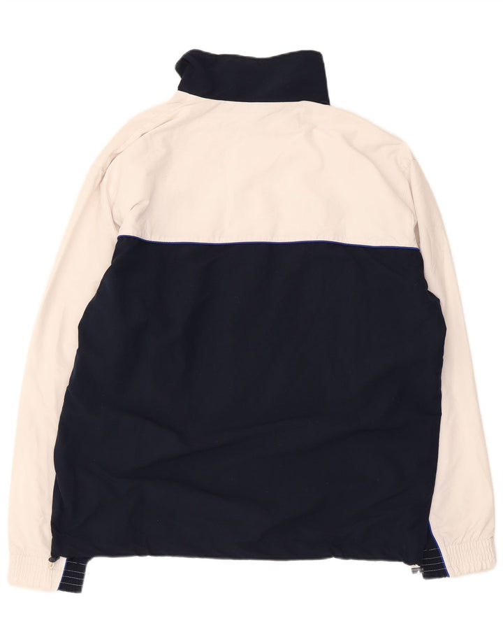 LOTTO Mens Tracksuit Top Jacket Large White Colourblock Polyester