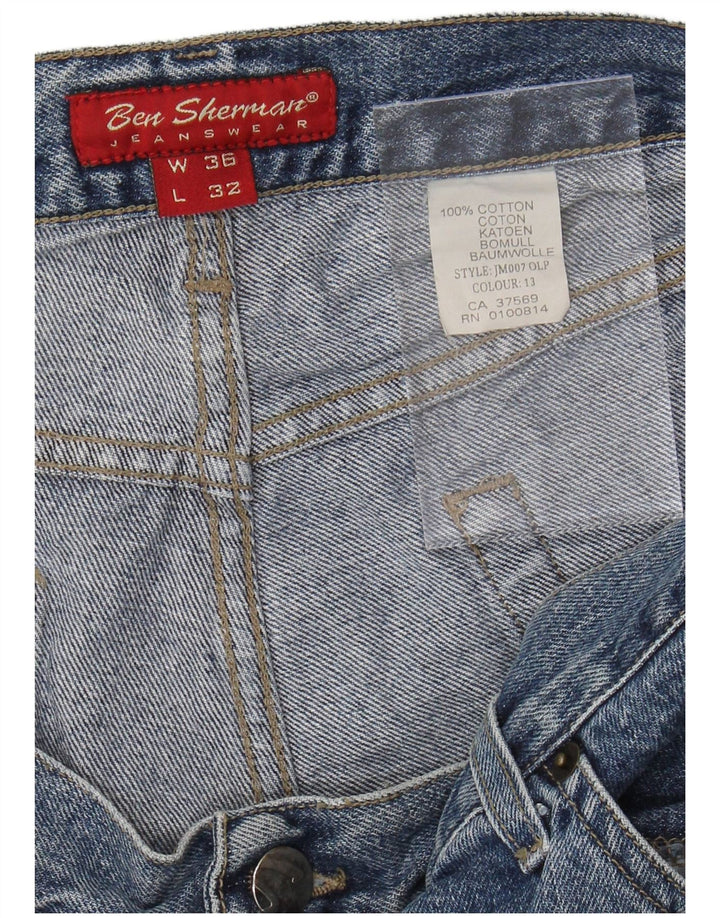 BEN SHERMAN Mens Loose Jeans W36 L26 Blue Cotton