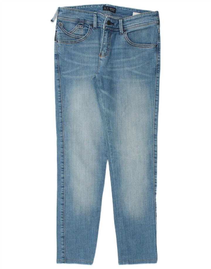 Armani Womens Skinny Jeans W27 L27 Blue Cotton