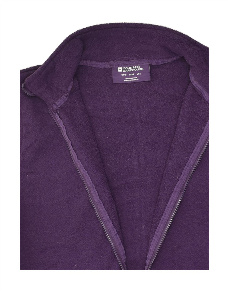 MOUNTAIN WAREHOUSE Womens Fleece Jacket UK 10 Small  Purple Polyester | Vintage Mountain Warehouse | Thrift | Second-Hand Mountain Warehouse | Used Clothing | Messina Hembry 