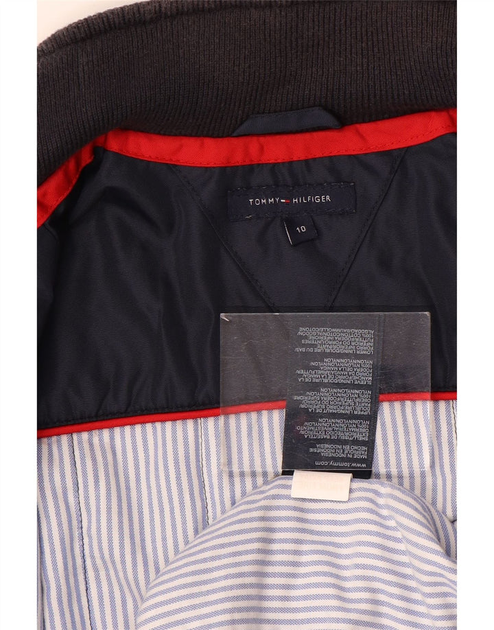 Tommy Hilfiger Boys Bomber Jacket 9-10 Years Navy Blue Nylon