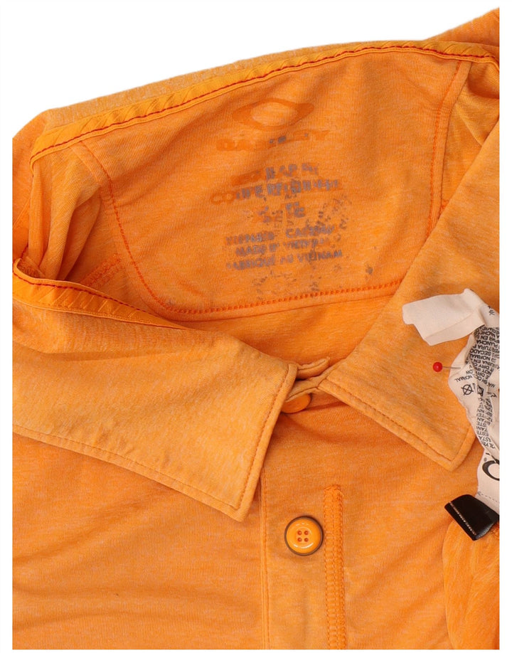 Oakley Mens Polo Shirt 2XL Orange Polyester