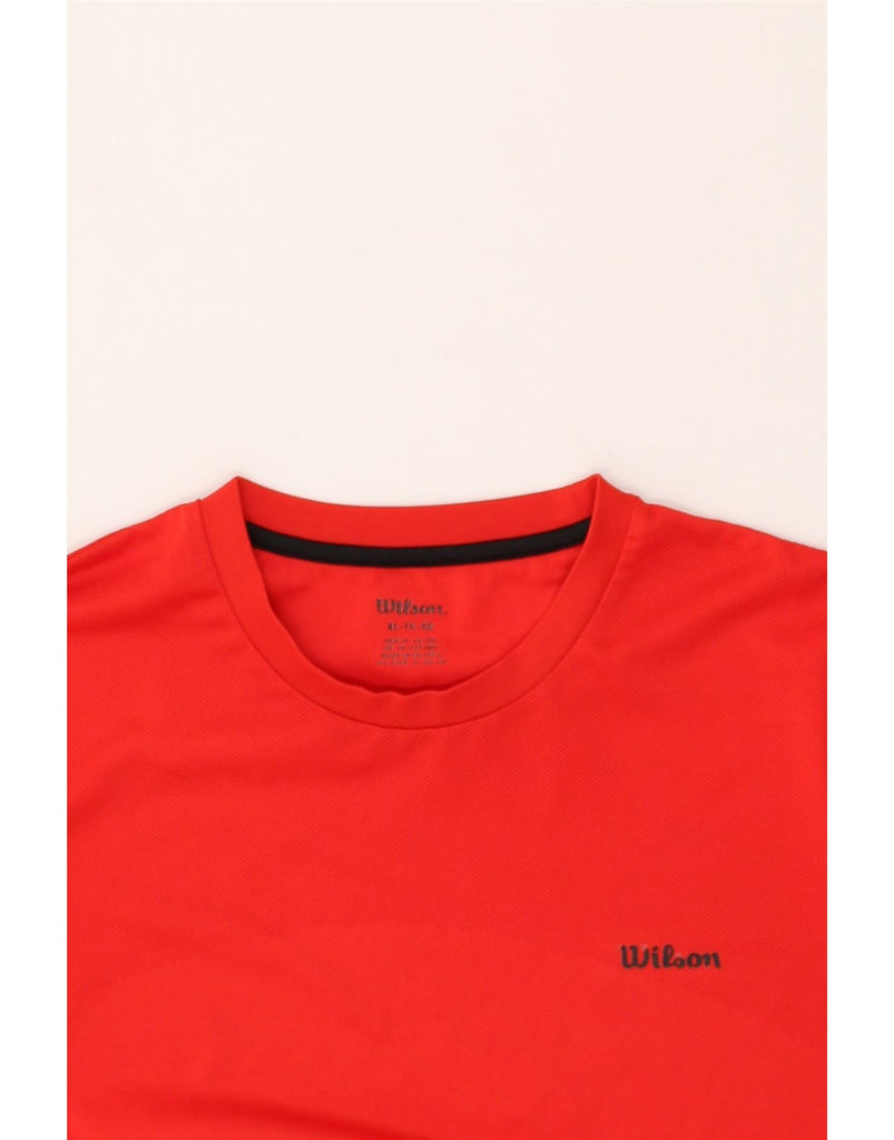 WILSON Mens T-Shirt Top XL Red | Vintage Wilson | Thrift | Second-Hand Wilson | Used Clothing | Messina Hembry 