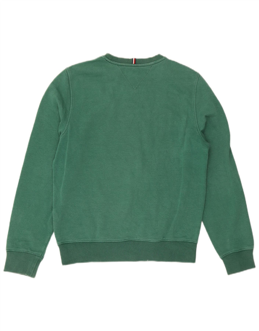Tommy Hilfiger Mens Graphic Sweatshirt Jumper Small Green Cotton
