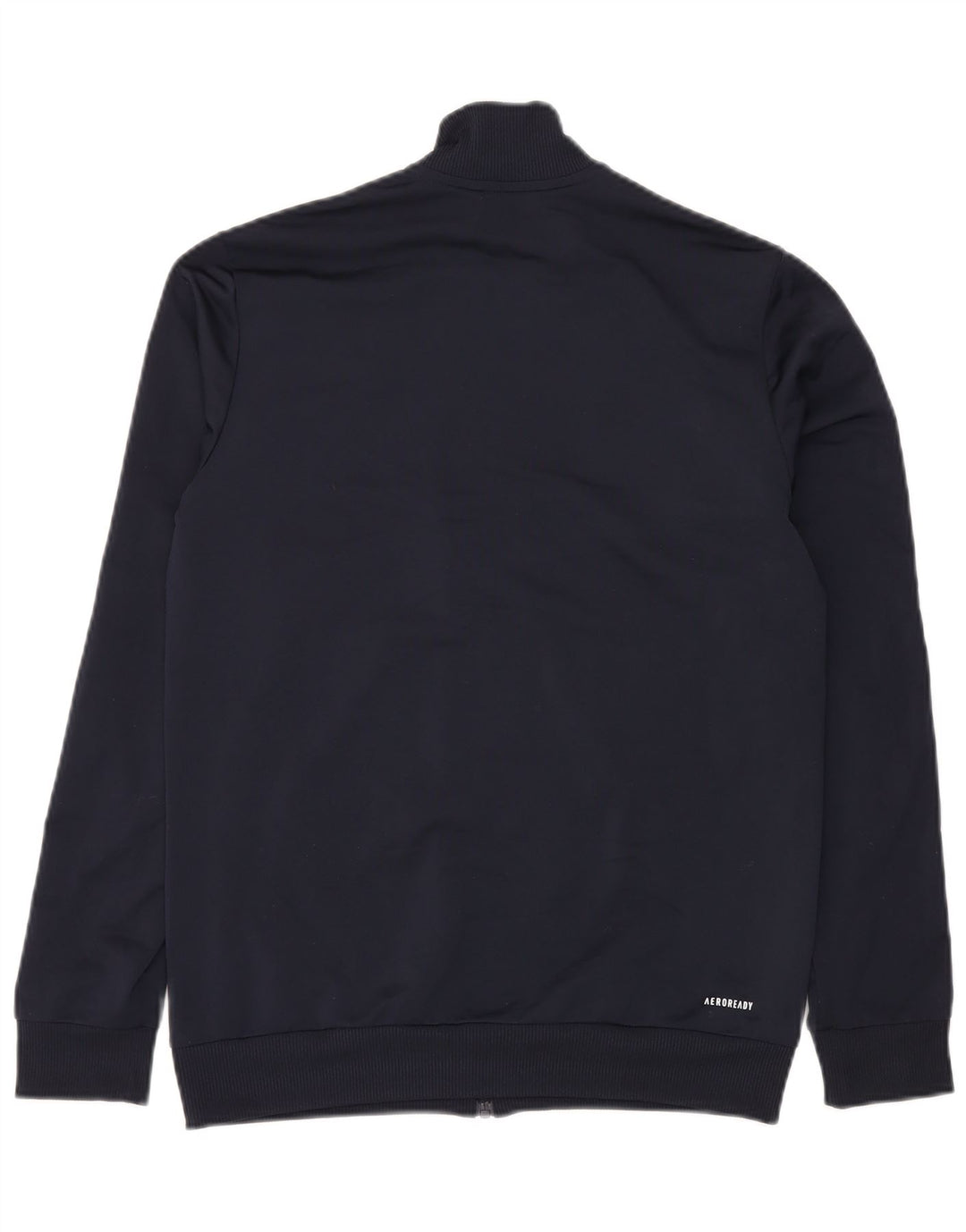 ADIDAS Boys Aeroready Tracksuit Top Jacket 15-16 Years Navy Blue