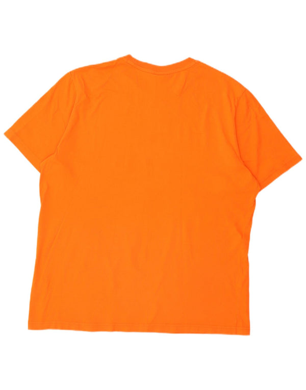 Nike Mens KNVB Graphic T-Shirt Top UK 46/48 XL Orange Cotton