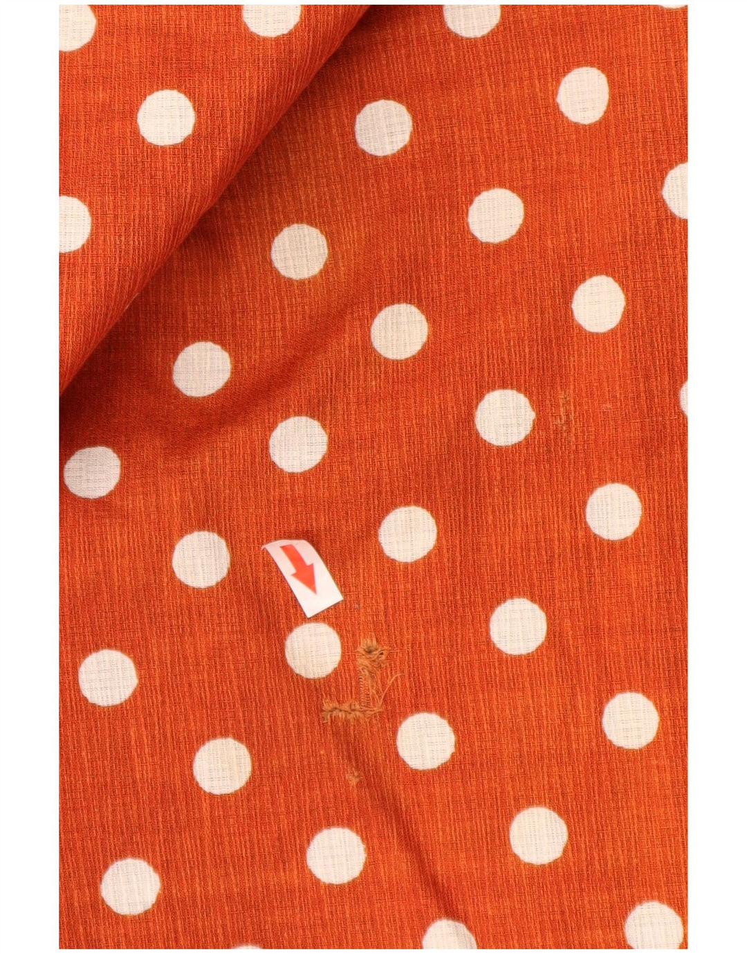 Vintage Womens Flared Skirt W24 XS Red Polka Dot