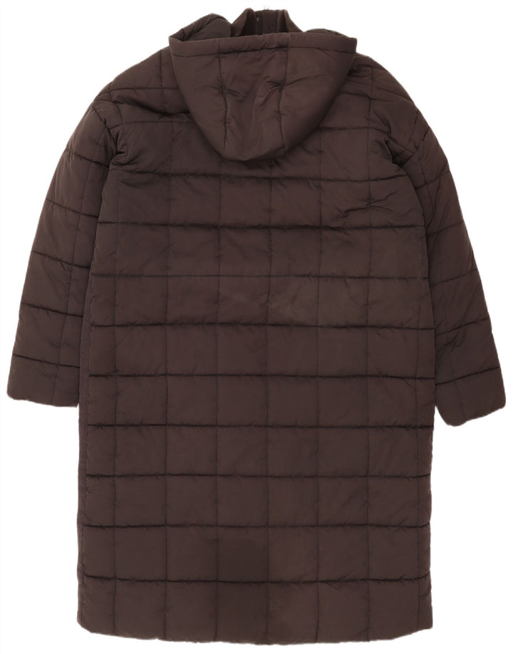 Fat Face Womens Hooded Padded Coat UK 18 XL Black Polyester