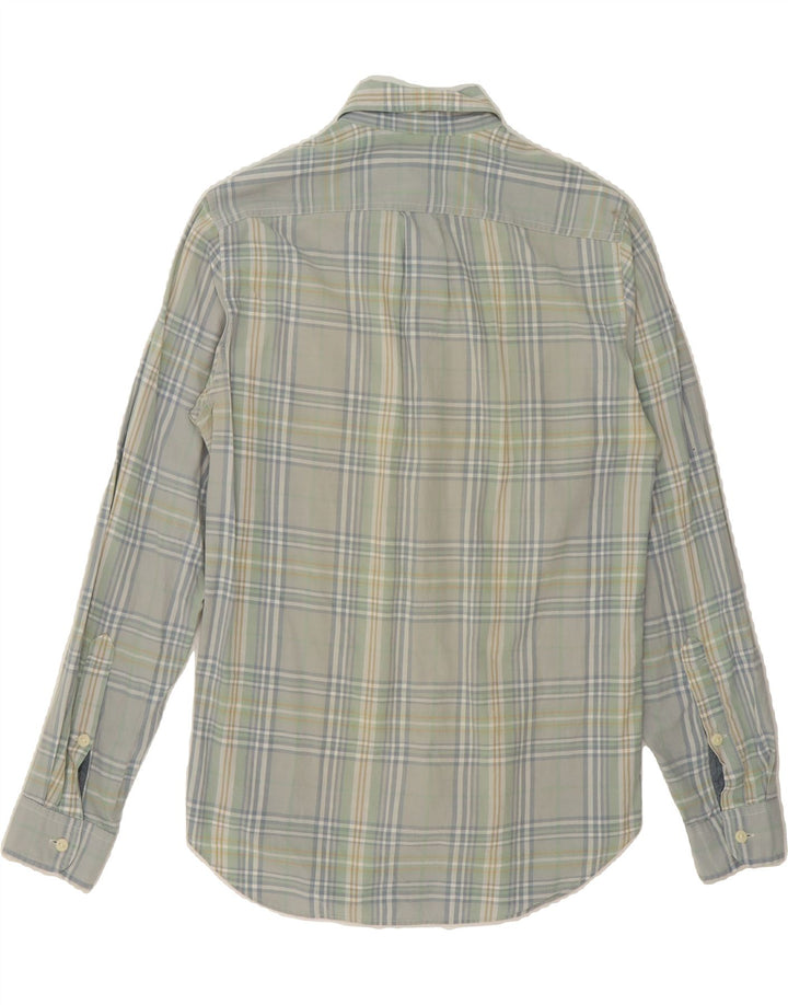 J. CREW Mens Tailored Shirt XS Green Check Cotton Vintage J. Crew and Second-Hand J. Crew from Messina Hembry 