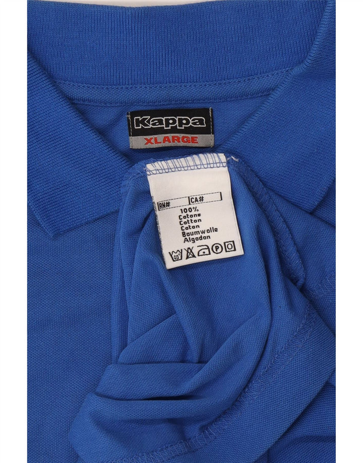 KAPPA Mens Polo Shirt XL Blue Cotton