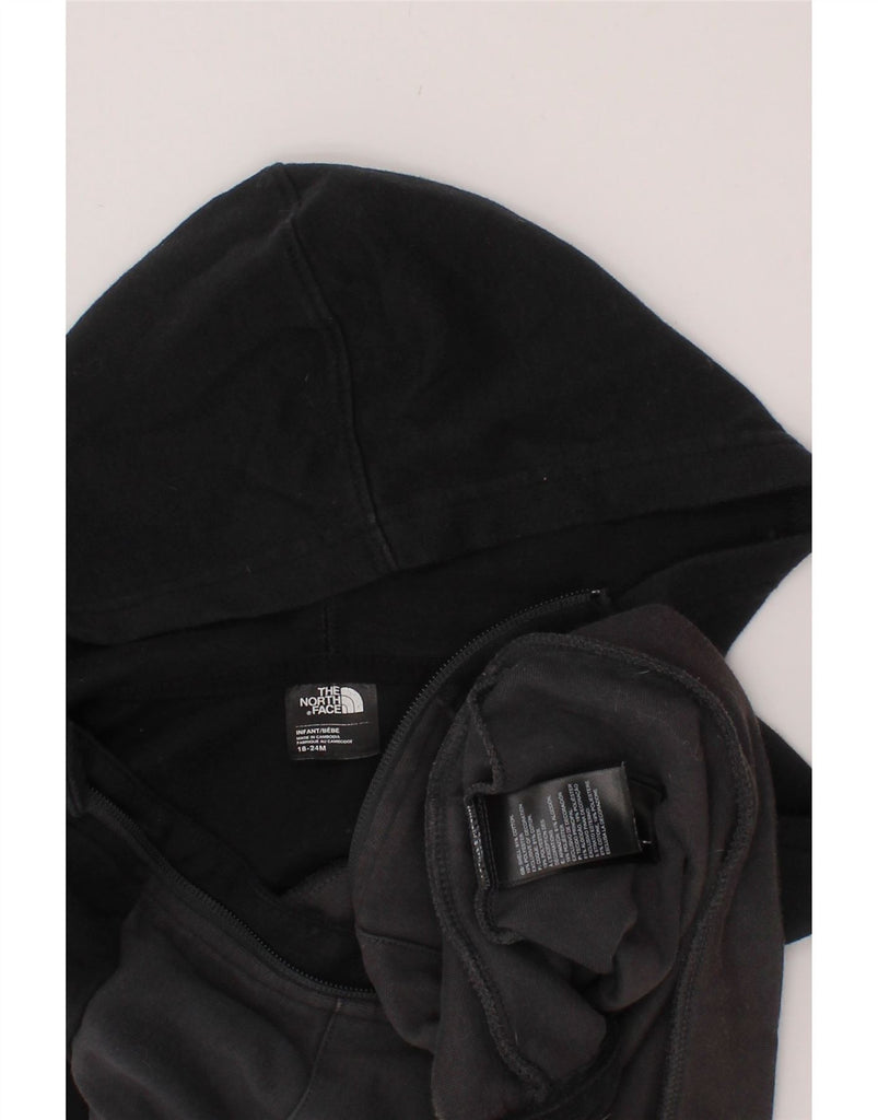 THE NORTH FACE Baby Boys Zip Hoodie Sweater 18-24 Months Black Colourblock Vintage The North Face and Second-Hand The North Face from Messina Hembry 