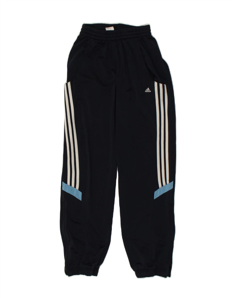 ADIDAS Boys Tracksuit Trousers Joggers 15-16 Years Navy Blue Polyester | Vintage Adidas | Thrift | Second-Hand Adidas | Used Clothing | Messina Hembry 