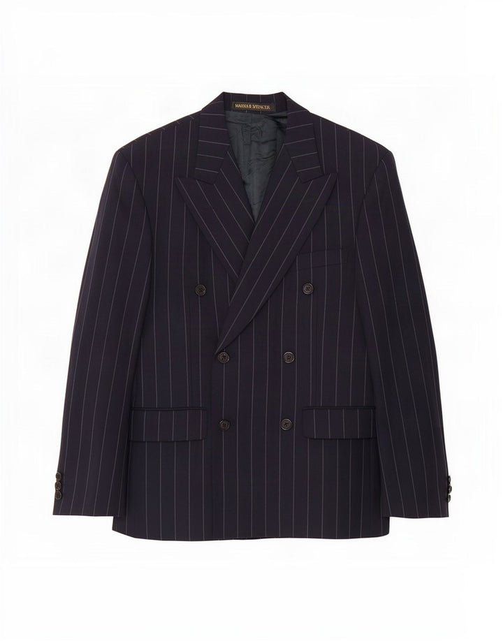 Marks & Spencer Mens St. Michael Blazer Jacket UK 36 Small Navy Blue