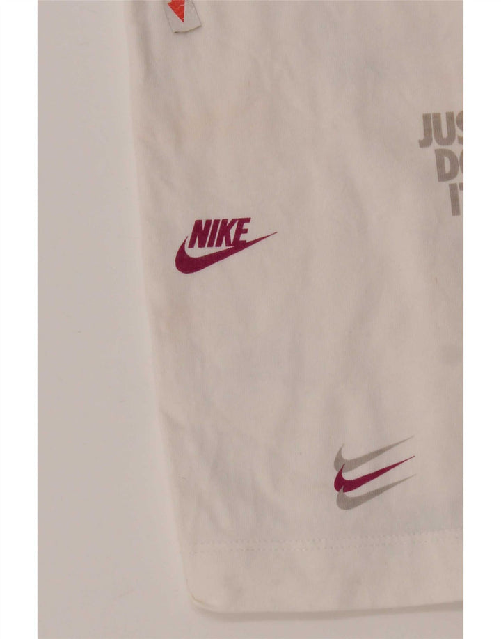 Nike Mens Graphic T-Shirt Top Large White Cotton