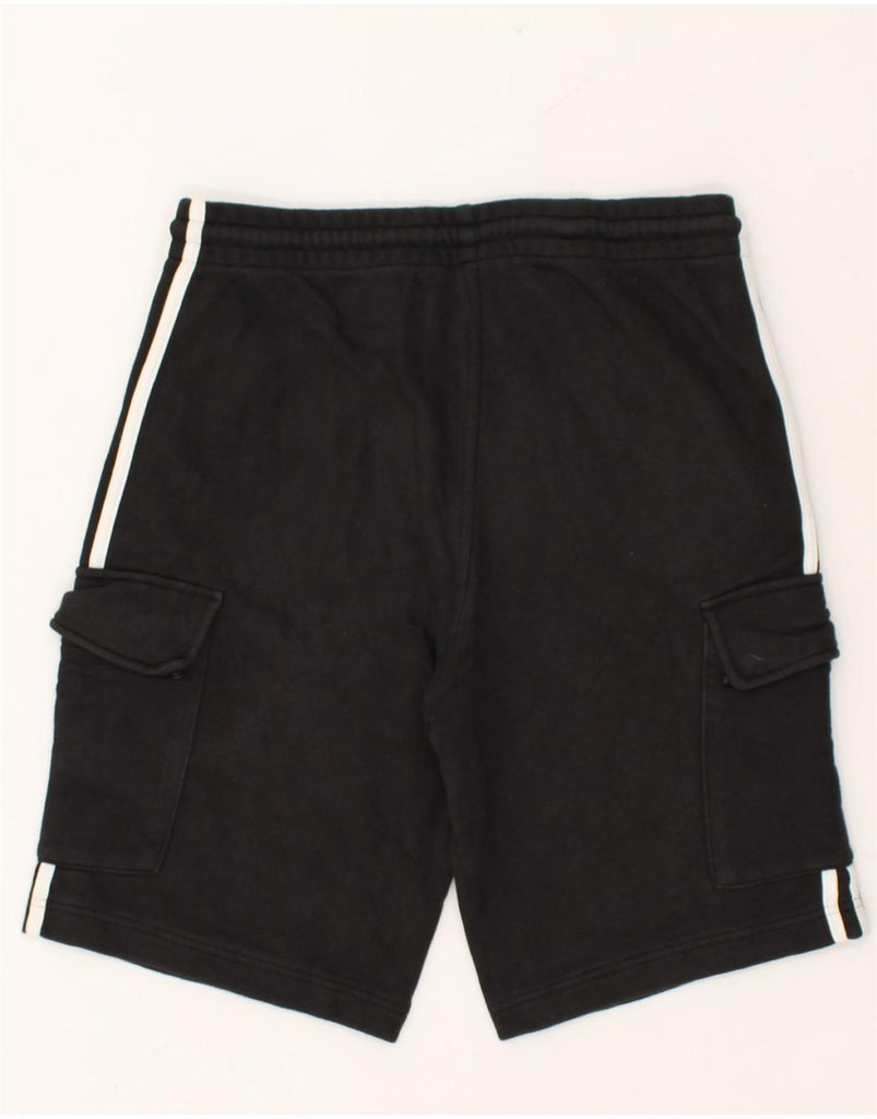 ADIDAS Mens Cargo Shorts Small W30 Black Cotton | Vintage Adidas | Thrift | Second-Hand Adidas | Used Clothing | Messina Hembry 