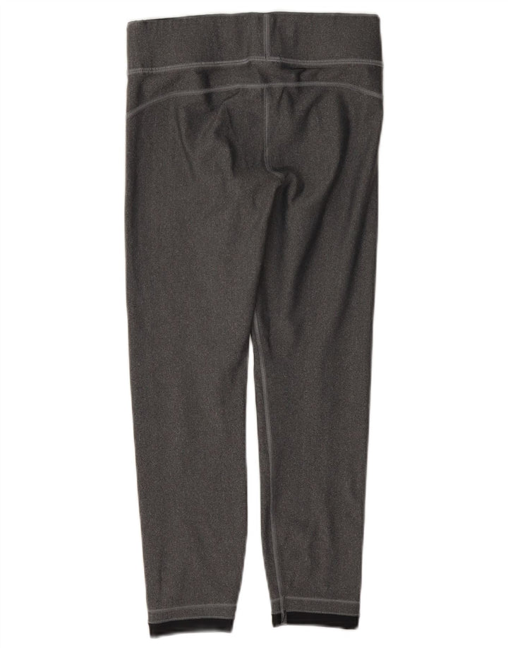 Under Armour Womens Crop Leggings UK 4 XS Grey Polyester
