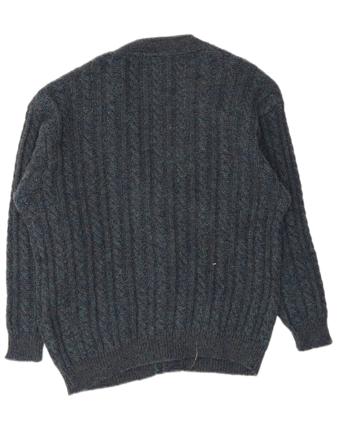 Vintage Mens Cardigan Sweater Large Navy Blue