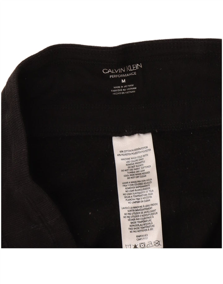 CALVIN KLEIN Womens Tracksuit Trousers Joggers UK 14 Medium Black