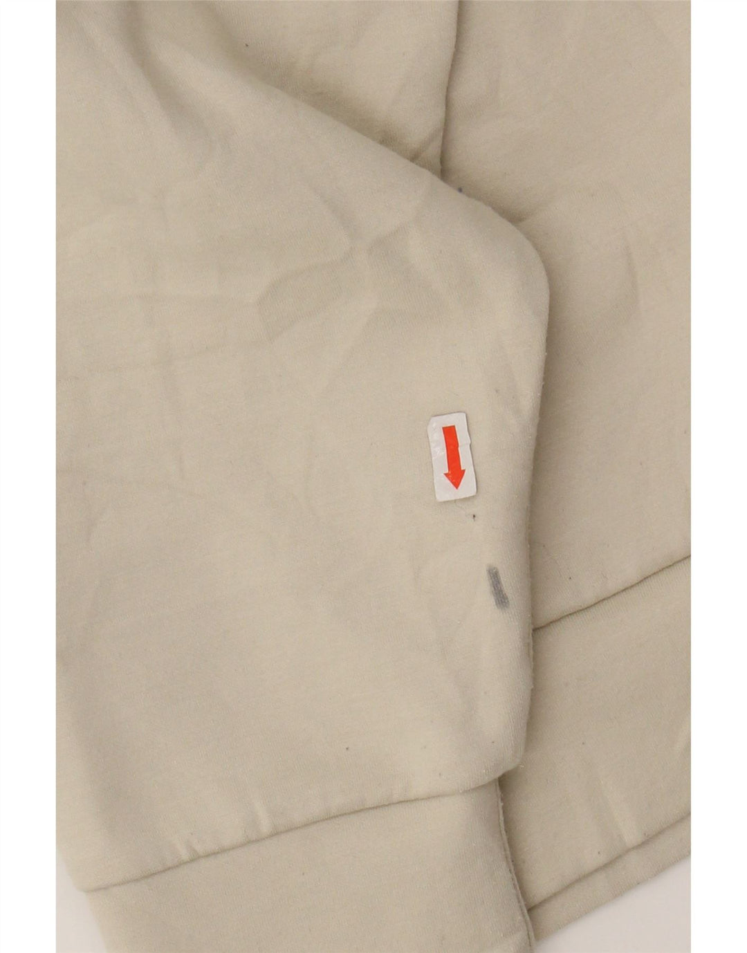 CHAMPION Mens Hoodie Jumper Small Off White Cotton