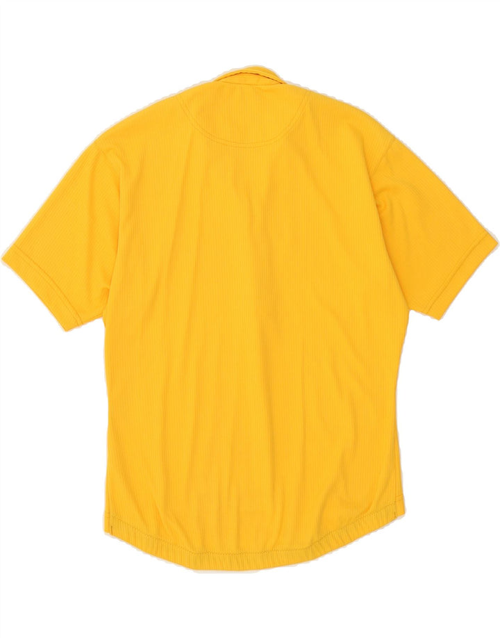 JACK WOLFSKIN Mens Zip Neck T-Shirt Top Small Yellow Polyester Vintage Jack Wolfskin and Second-Hand Jack Wolfskin from Messina Hembry 