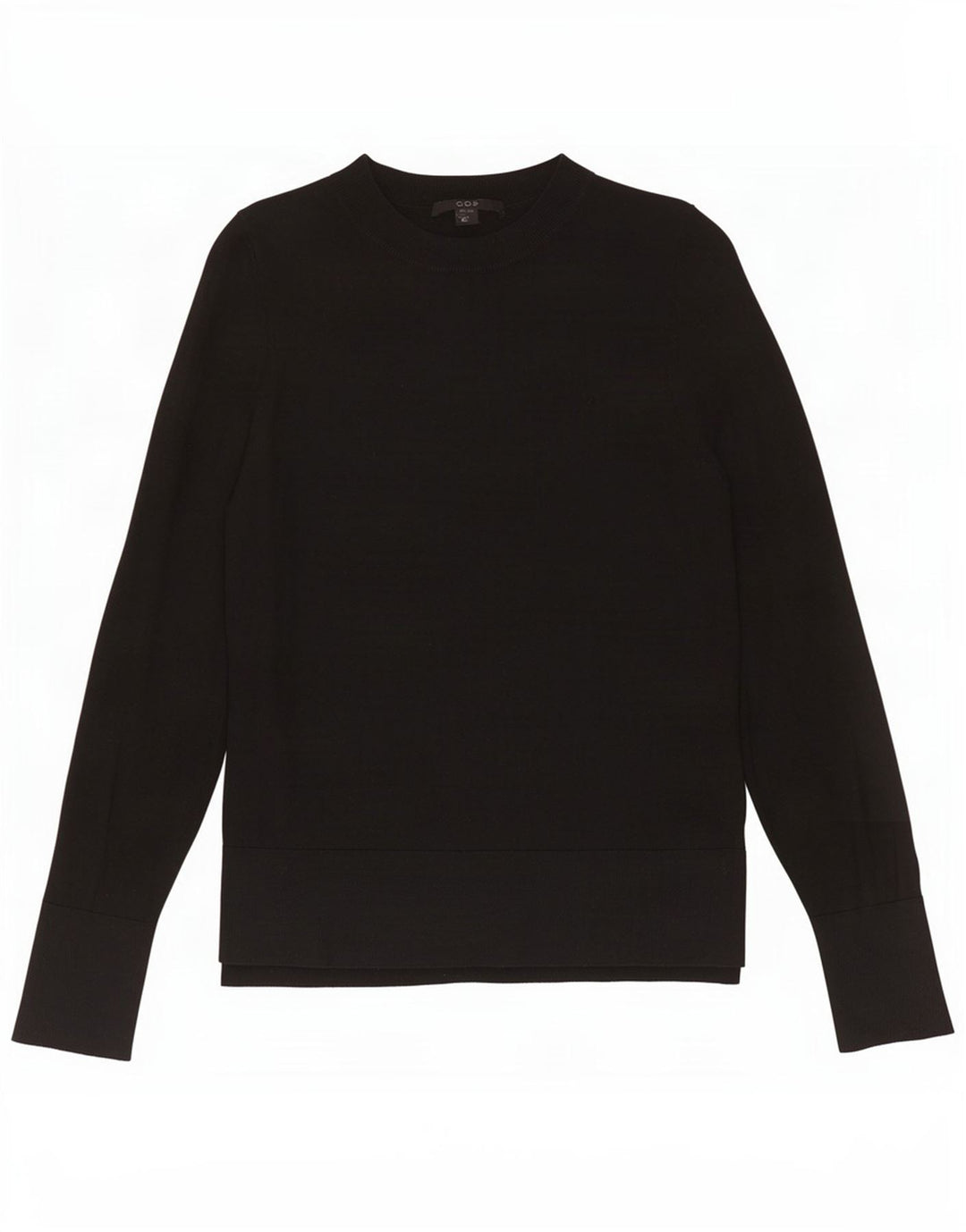 Cos Womens Crew Neck Jumper Sweater UK 6 XS Black Wool