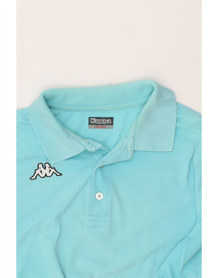 KAPPA Mens Polo Shirt Large Blue Vintage Kappa and Second-Hand Kappa from Messina Hembry 