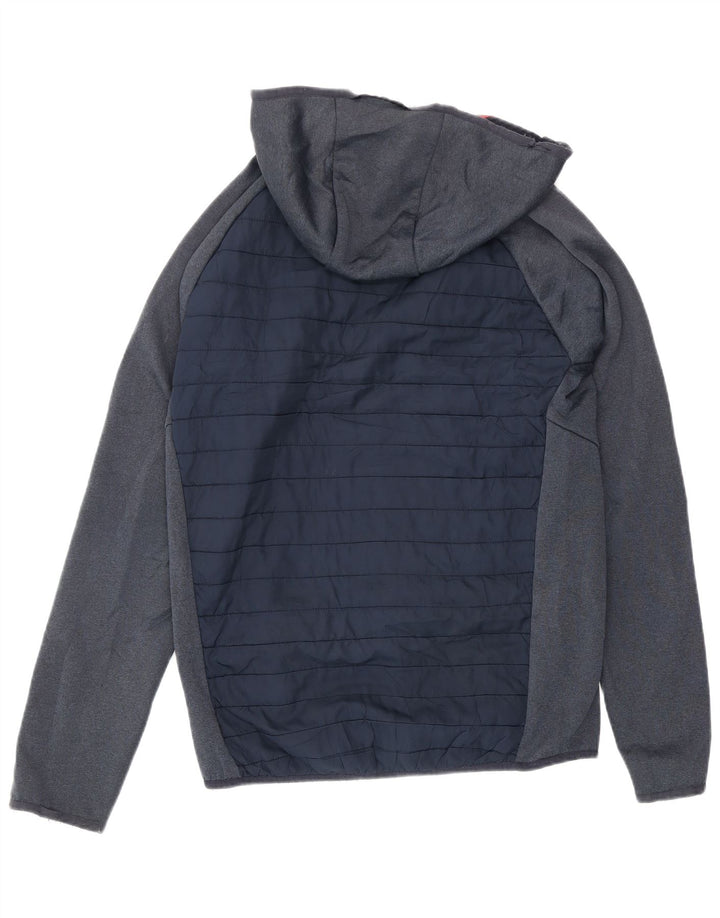 Jack & Jones Mens Padded Hooded Tracksuit Top Jacket Small Navy Blue