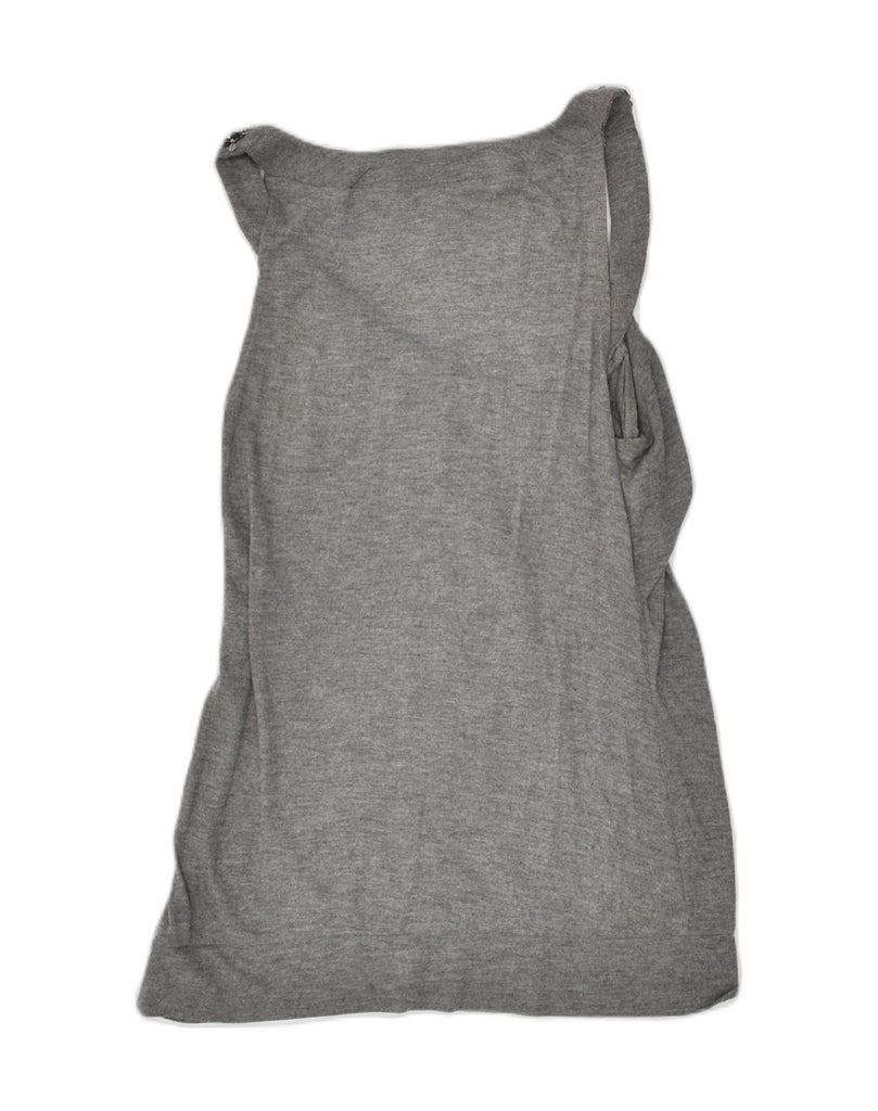 MISS SIXTY Womens Sleeveless Blouse Top UK 12 Medium Grey | Vintage Miss Sixty | Thrift | Second-Hand Miss Sixty | Used Clothing | Messina Hembry 