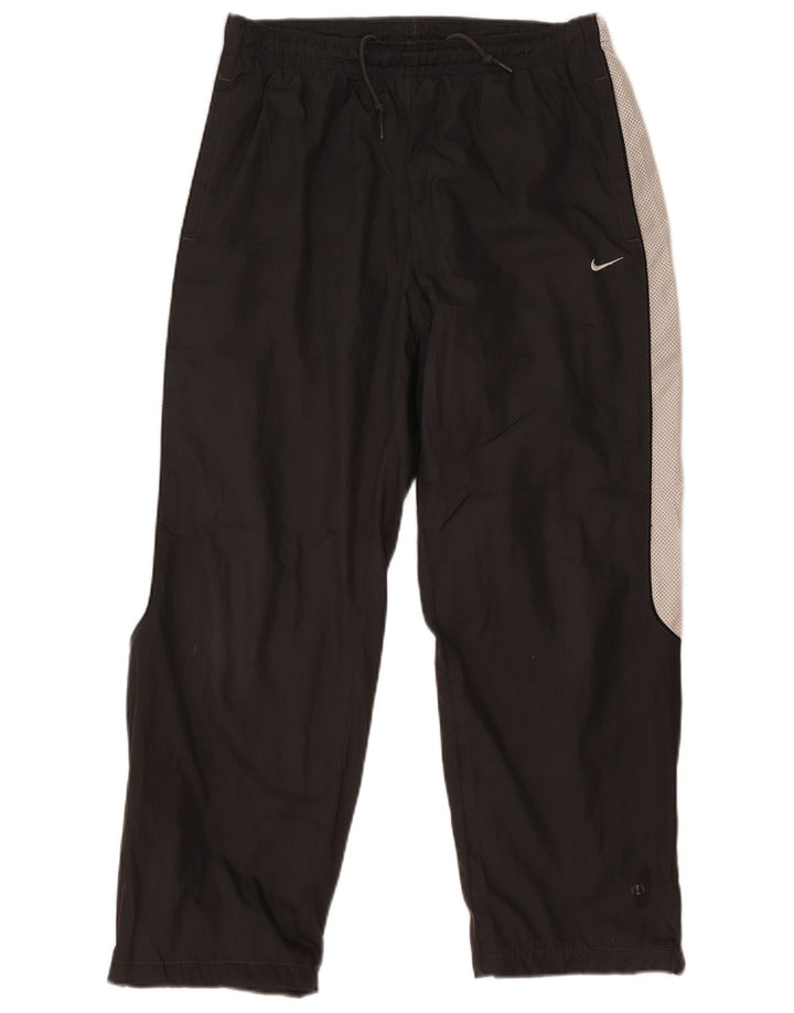 Nike Mens Tracksuit Trousers Large Black Colourblock Polyester