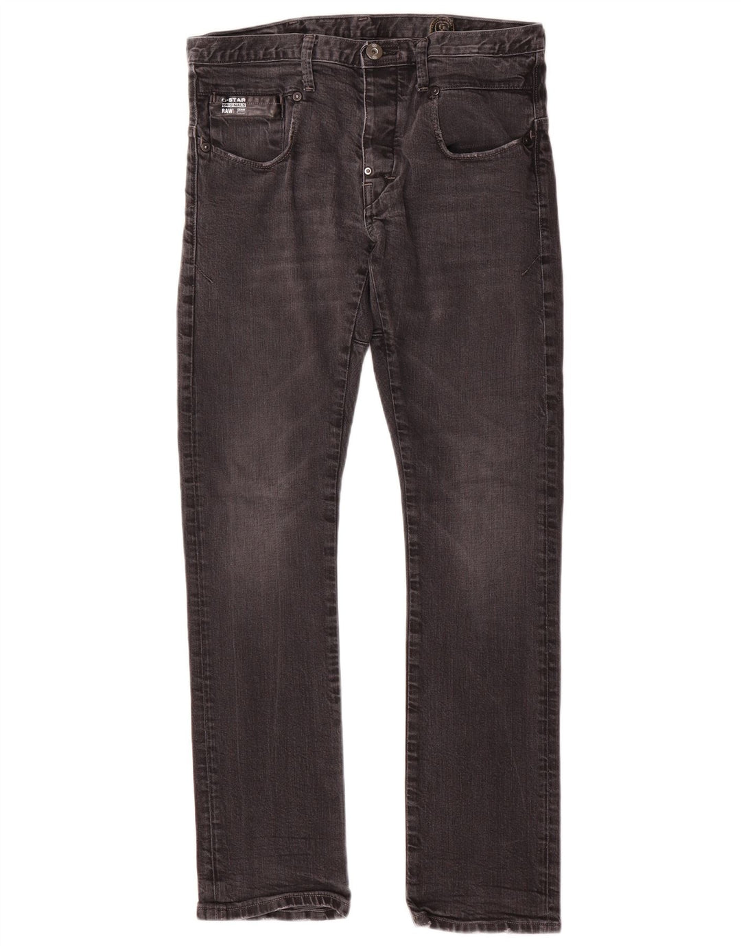 G-Star Mens Slim Jeans W32 L32 Grey Cotton