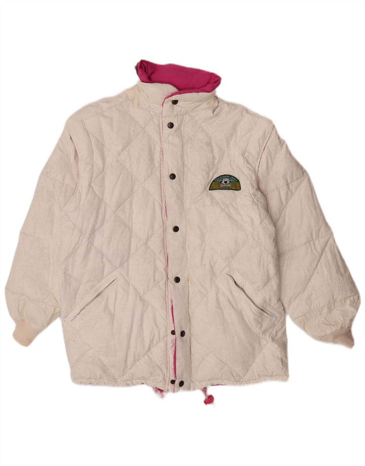 Dolomite Mens Reversible Loose Fit Padded Jacket UK 36 Small Pink Polyester
